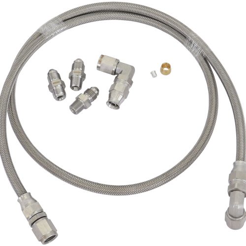 Universal -4AN Turbo Oil Line Kit Universal Fitment with NPT/BSP Fittings, 1m Length AF30-1011