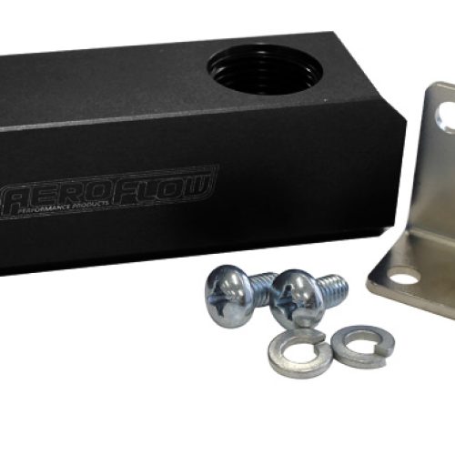 Billet Log Type Fuel Block -10ORB Black Finish AF452-10BLK