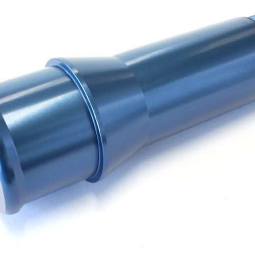 Radiator Hose Adapters – Blue 1.5″ O.D., 4.5″ Length, 1-1/4″-20 thread, fits most electric water pumps AF64-2081