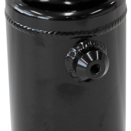 Universal Fabricated Alloy Radiator Overflow Tank 800ml capacity, 7-1/2″ H x 3-1/2″ Dia., Black AF77-1015BLK
